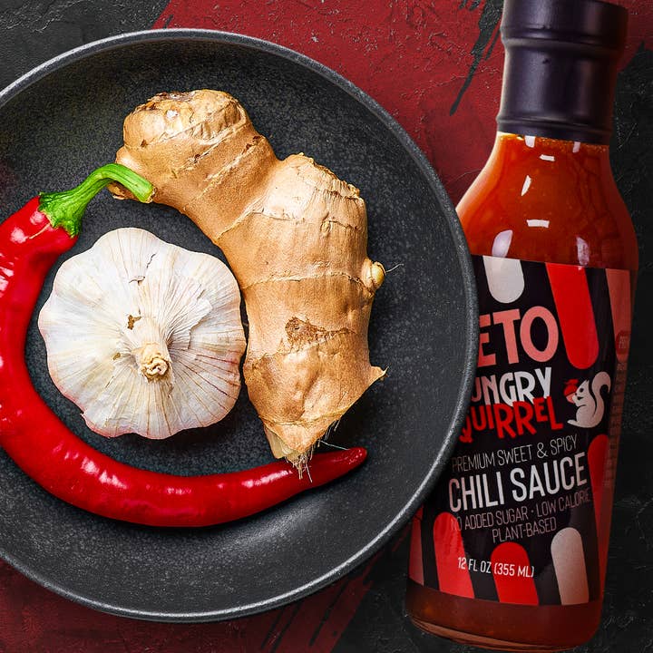 Hungry Squirrel - Wholesale Hot Sauce - Keto Sweet & Spicy Chili Sauce - 6 Pack