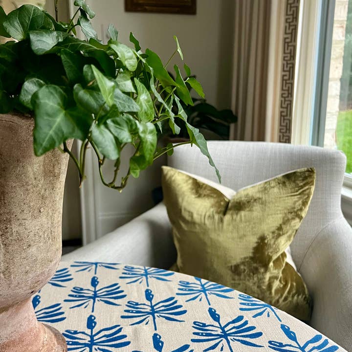 Christina Dickson Home - Wholesale Tablecloth - Dragonfly Lures Tablecloth in Blue3