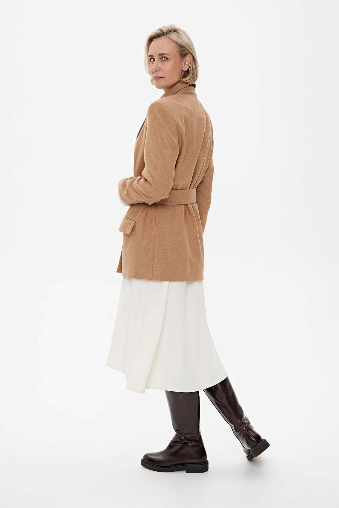 CAPSULE by Agnė Gilytė - Wholesale Blazer - Women's - Blazer 'MILAN' | premium wool mix in caramel4