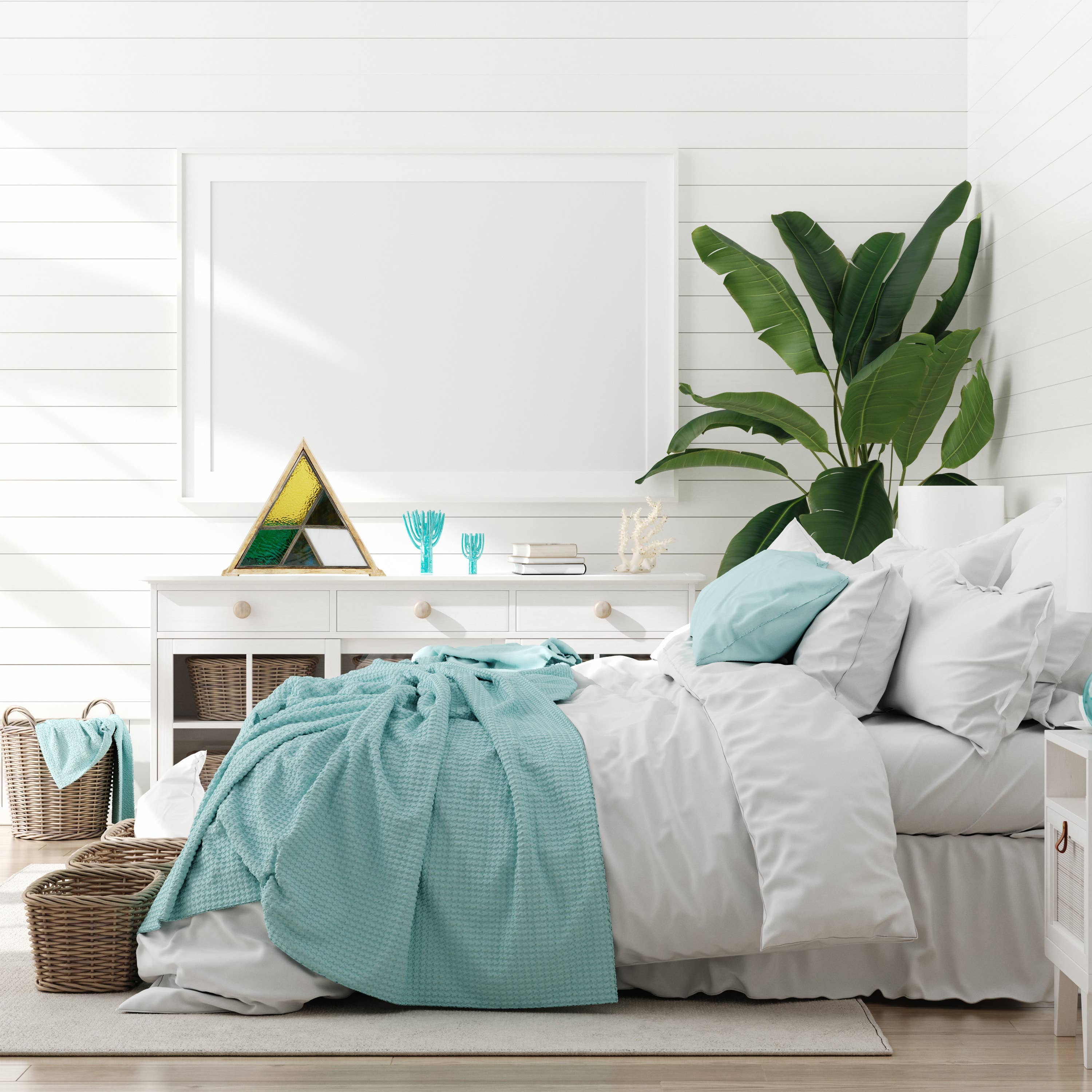 River of Goods - Wholesale Accent/Desk Lamp - 11"H Stained Glass Triangle Shade Wood Base Accent Lamp6