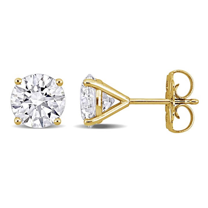 Boucles d'oreilles solitaire (3 CT. TW.) pour la vente par Created Forever