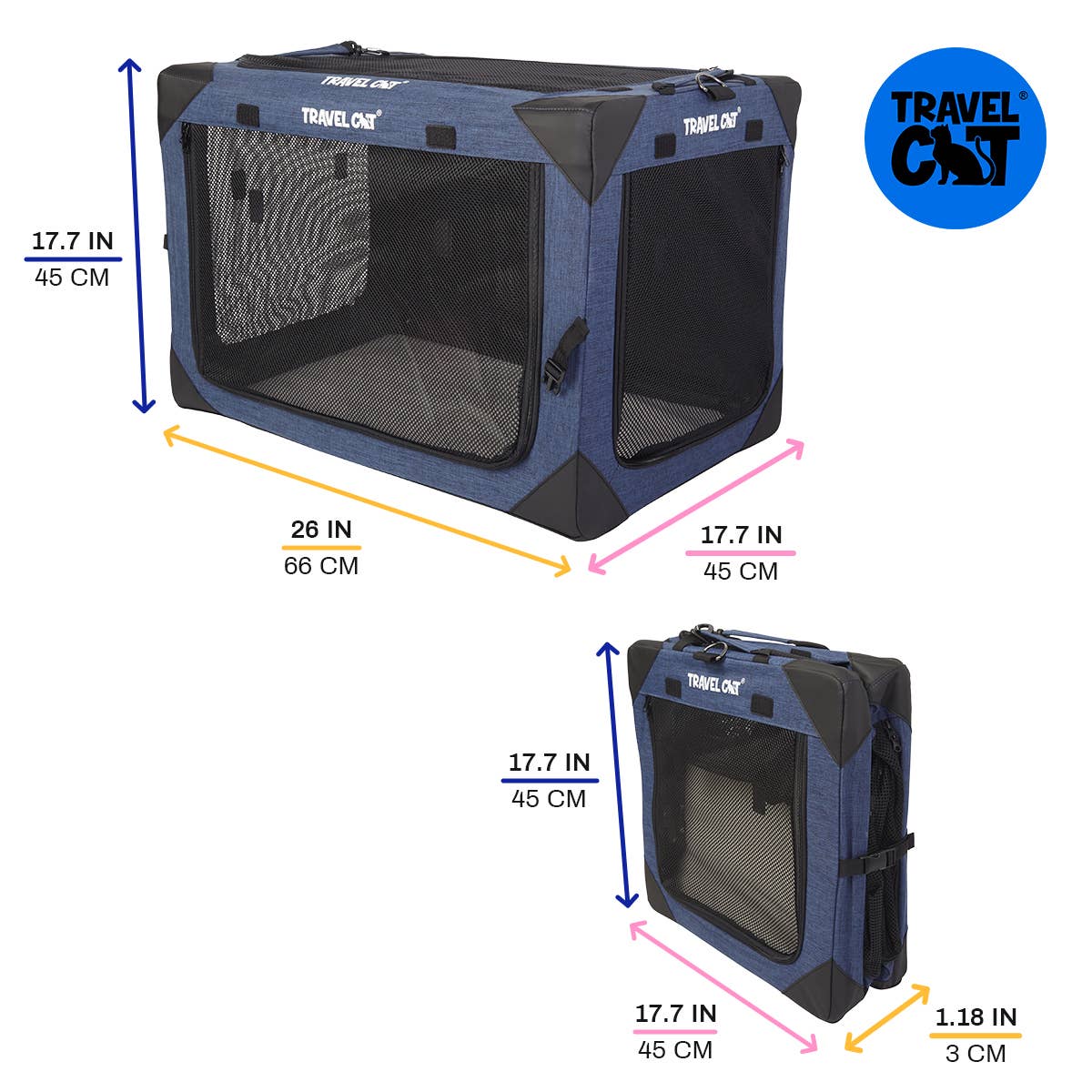 Travel Cat Wholesale - Wholesale Pet Carrier - Cat - "The Boop Coop" Collapsible Travel Cat Crate & Carrier7