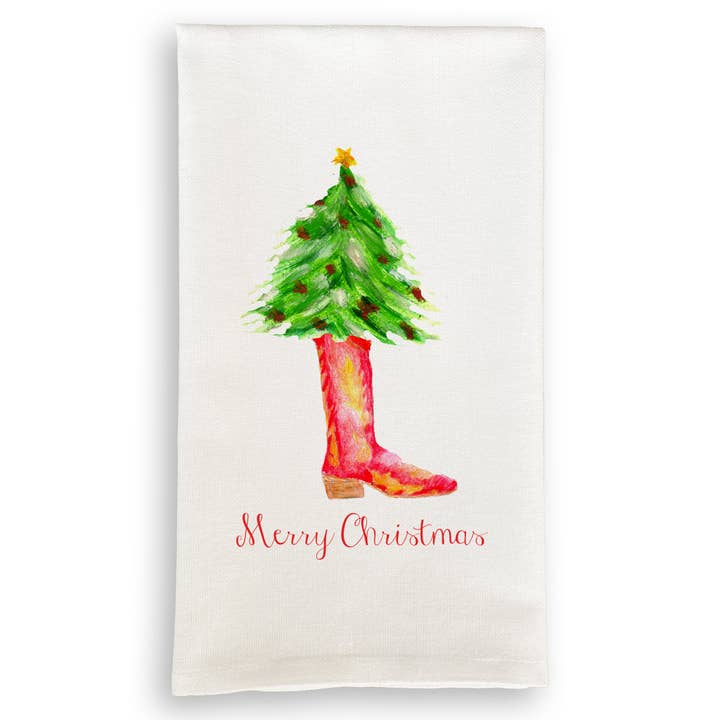 Cowboy Boot with Merry Christmas for wholesale by French Graffiti