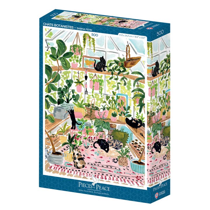 500 Piece Puzzle - Botanist Cats for wholesale by Pieces & Peace