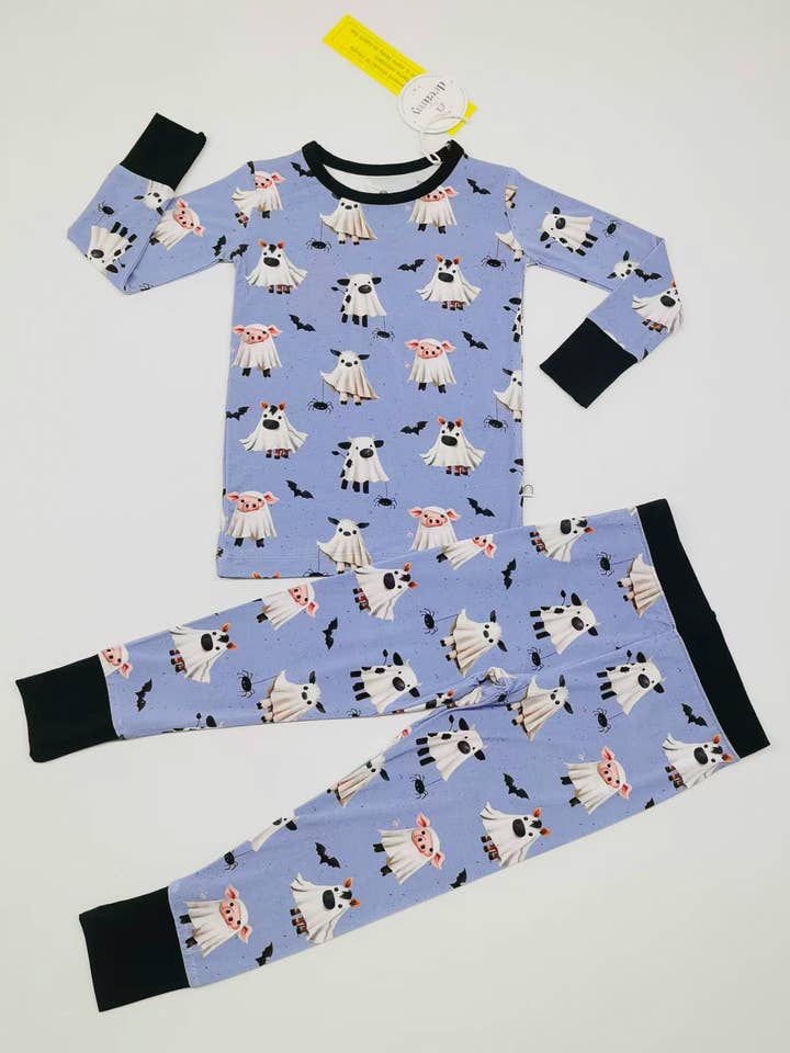 Barnyard Boos - Kids Two Piece Pjs for wholesale by Stay Dreamy