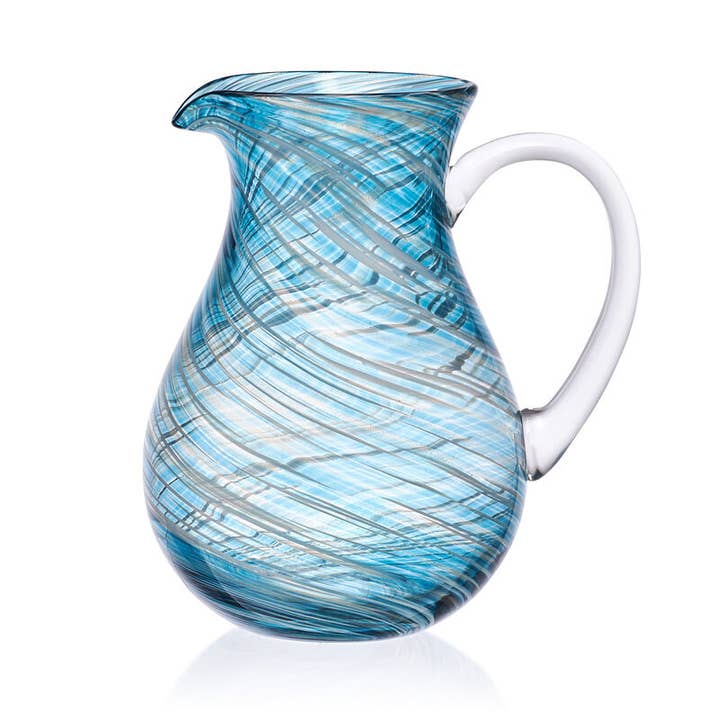 Mikasa Color Swirl Blue Pitcher Gift Box for wholesale on Faire
