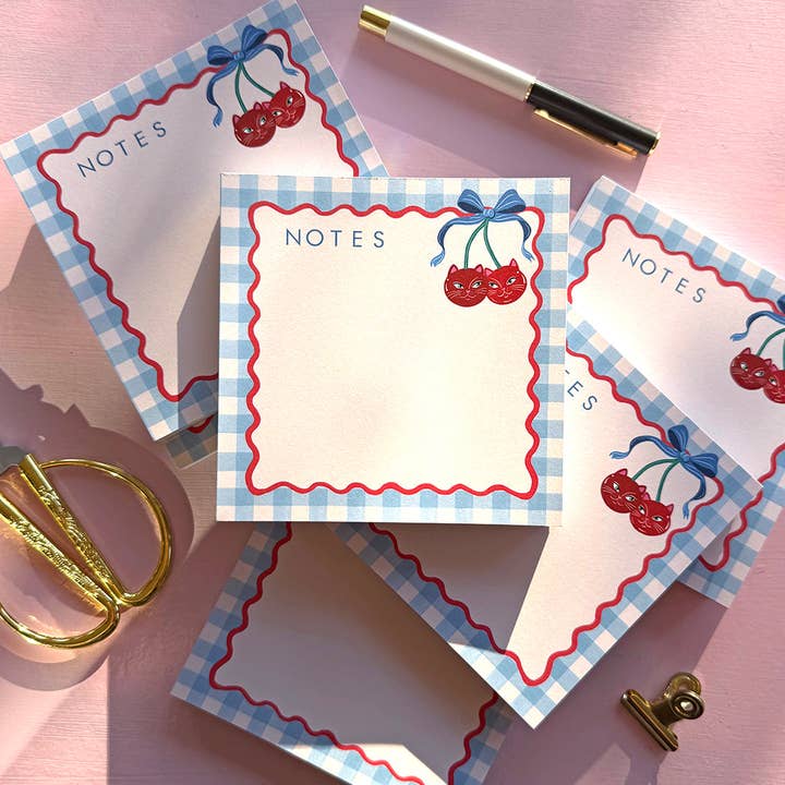 CHERRY CATS - NOTEPAD for wholesale by Dirty Lola