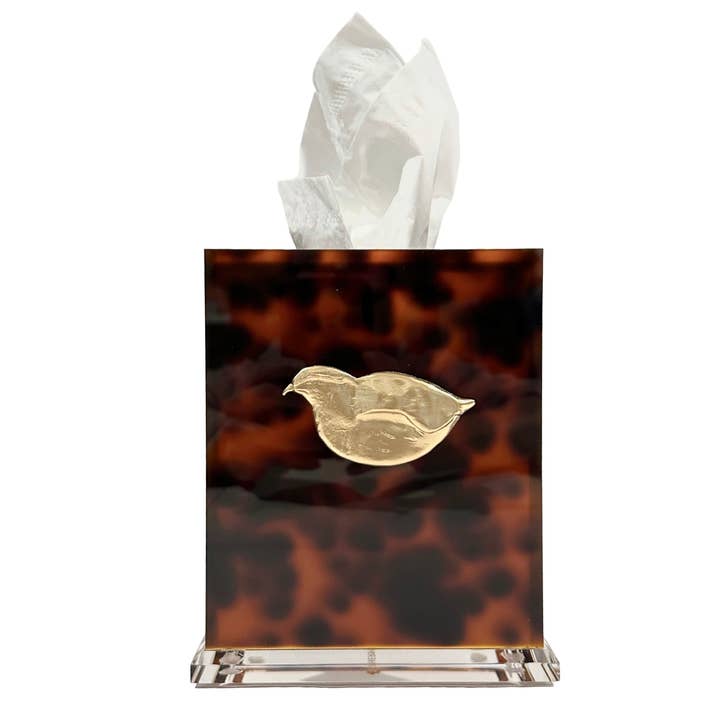 Quail Boutique Tissue Box Cover for wholesale by Southern Tribute