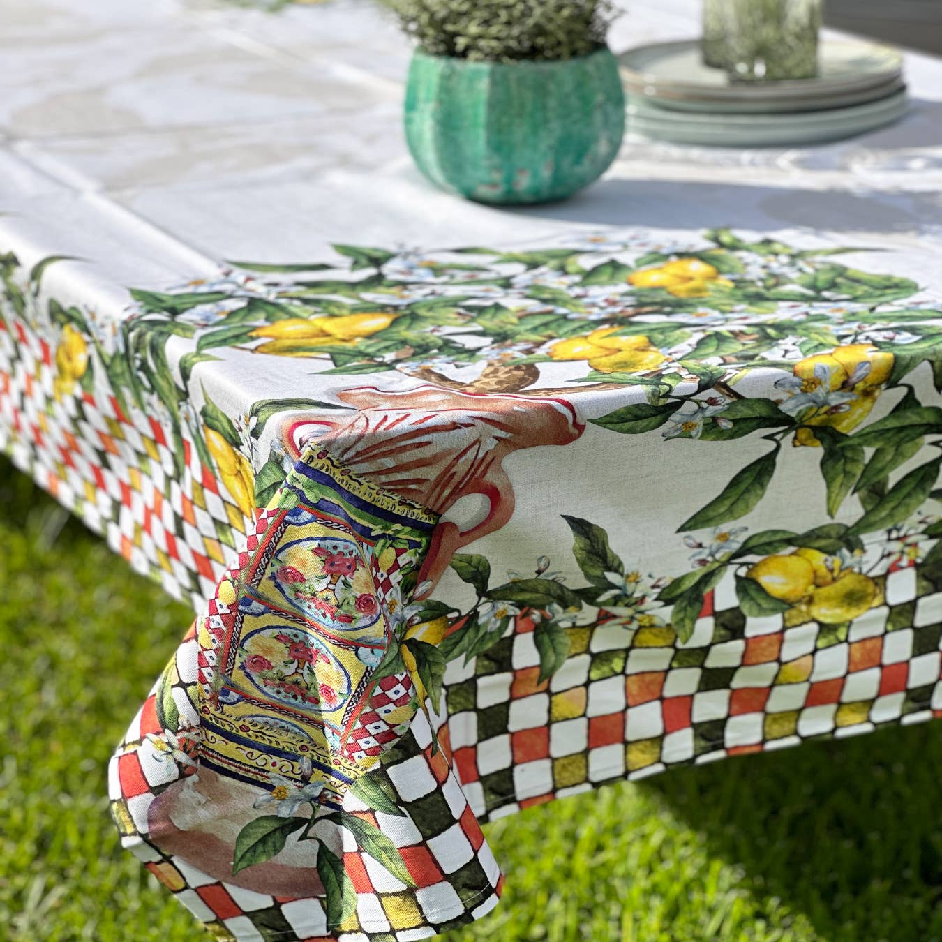 Olivia Home – Toalha de mesa por atacado – Toalha de mesa Lemon 160 x 250 cm1