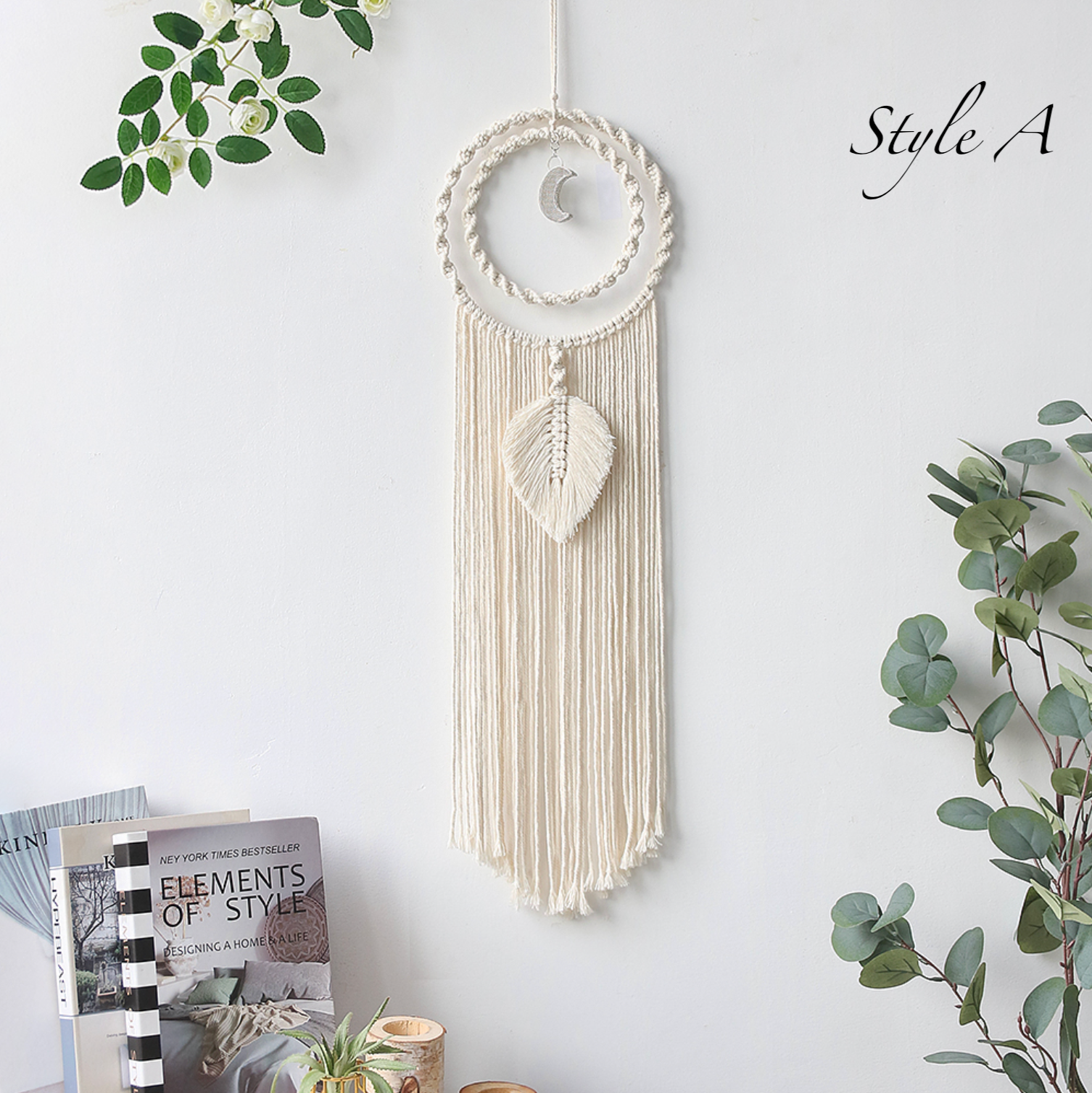 Crystolver (We Cover All Import Fees) - Wholesale Dream Catcher - Bohemian Macrame Moon Sun Dreamcatcher0