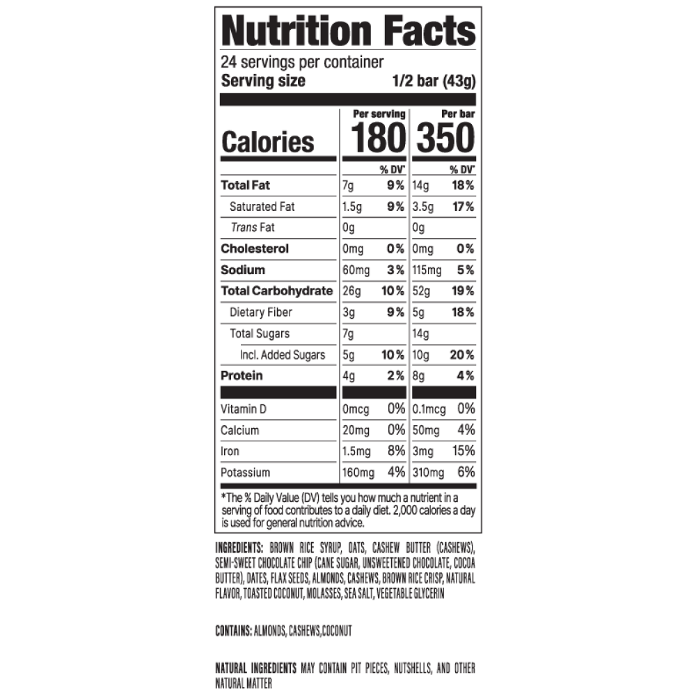 PROBAR - Vente Barres de céréales - Housse MEAL en chocolat et noix de coco4