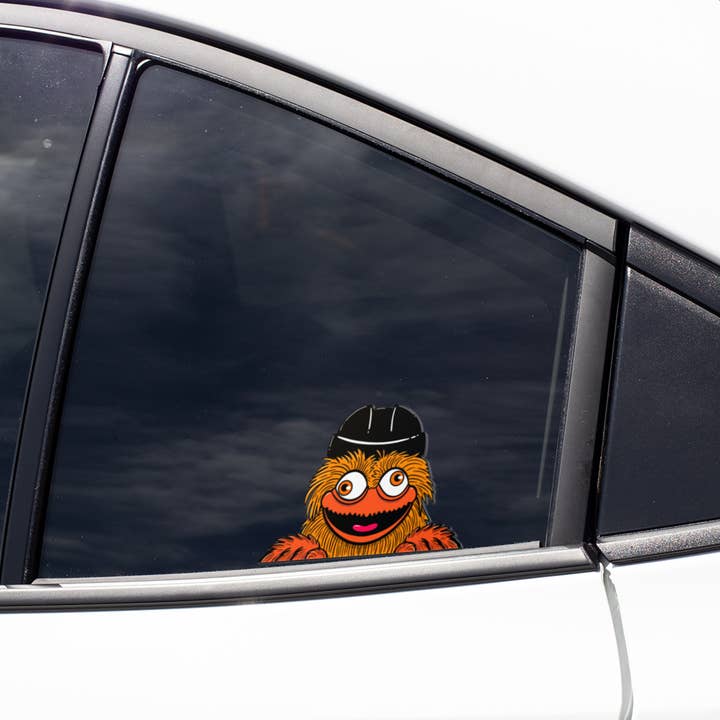 Lucky Mfg. Co. - Wholesale Sticker - Gritty Philadelphia Flyers Mascot Vinyl "Peeker" Sticker