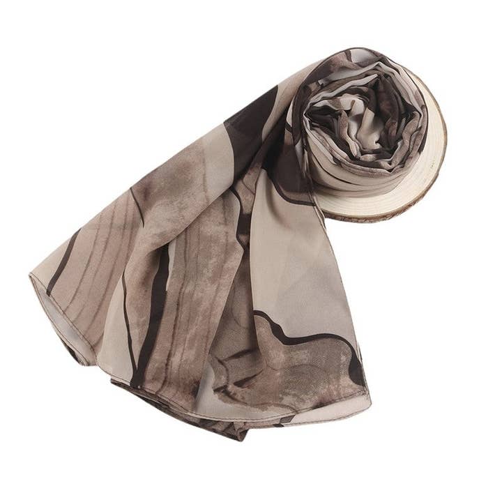 MoodGold - Wholesale Scarf - Women's - Fashion Print Chiffon Long Scarf2