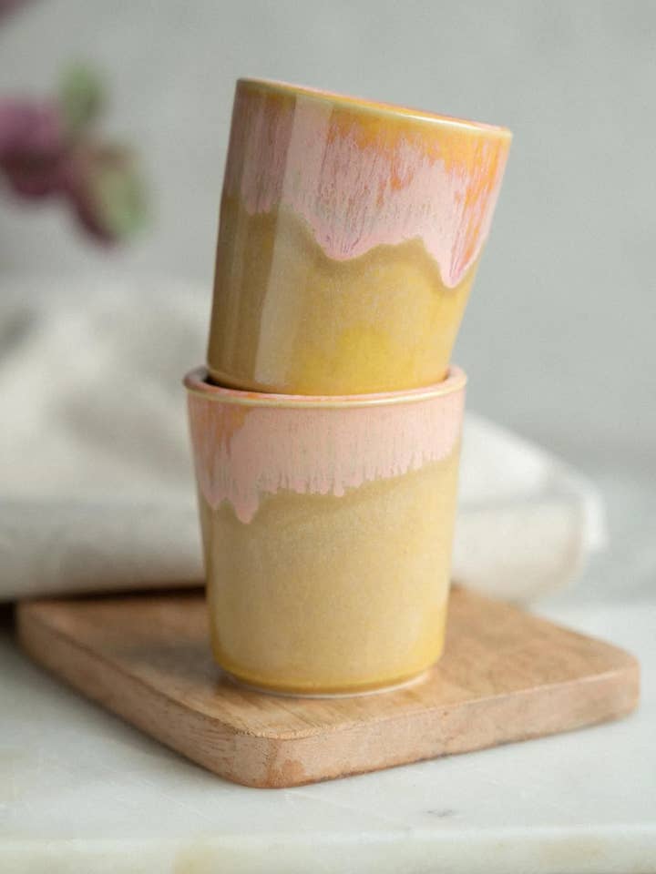 Tasse de café au coucher du soleil pour la vente par CerAmor Cerâmica