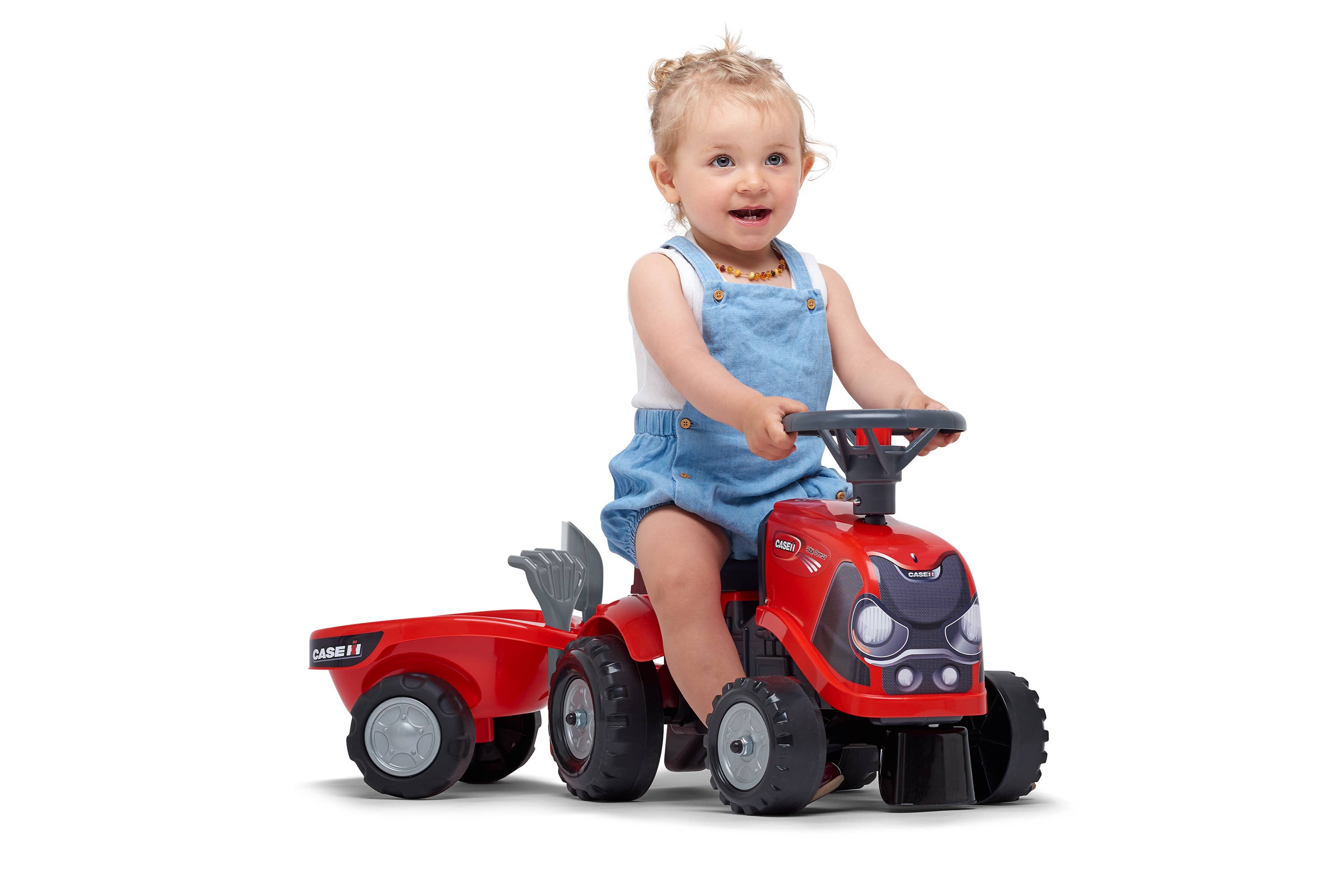 American Hobbies & Merchandising - Wholesale Toy Car/Truck - Kids - Case IH Tractor w/Trailer, Access, Push Ride-on 1-3 Years 3