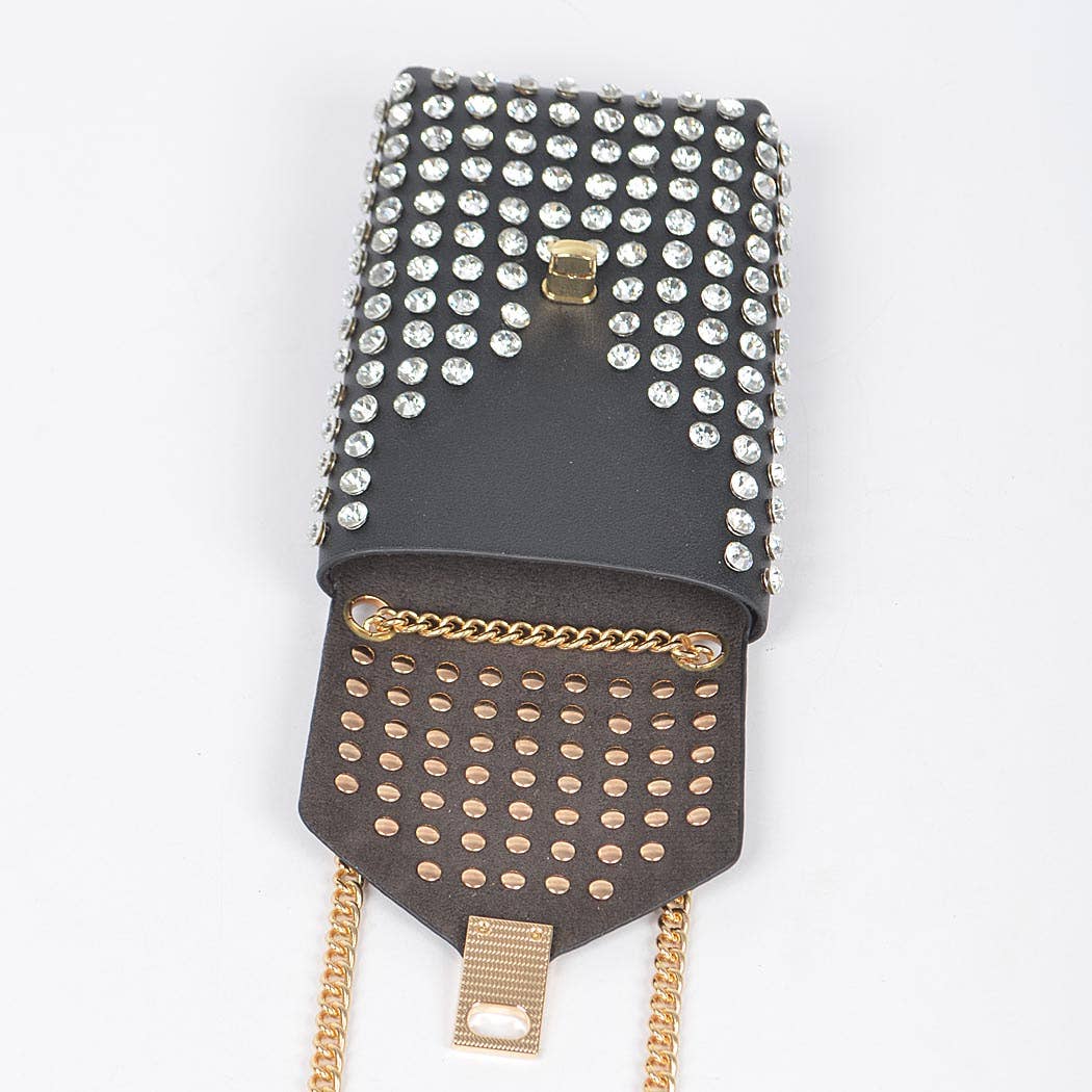 3AM BY H&D ACCESSORIES - Wholesale Crossbody Bag - Women's - Rhinestone Cellphone Crossbody Belt Bag2