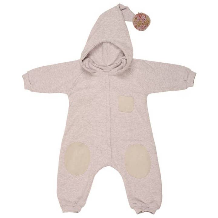 Mono BOHO de gran tamaño con capucha Rosa Oscuro talla L para venta al por mayor de Hi Little One