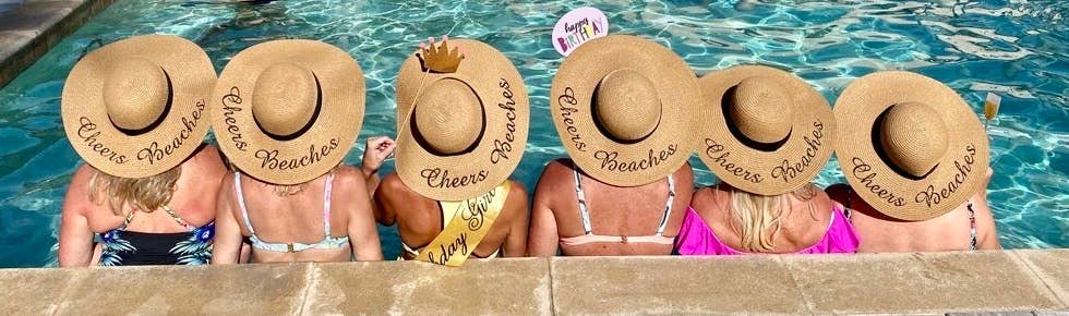 Bronzeado Chapéu de Sol Flexível Cheers Beaches - Tan para venda a revendedores na Faire11