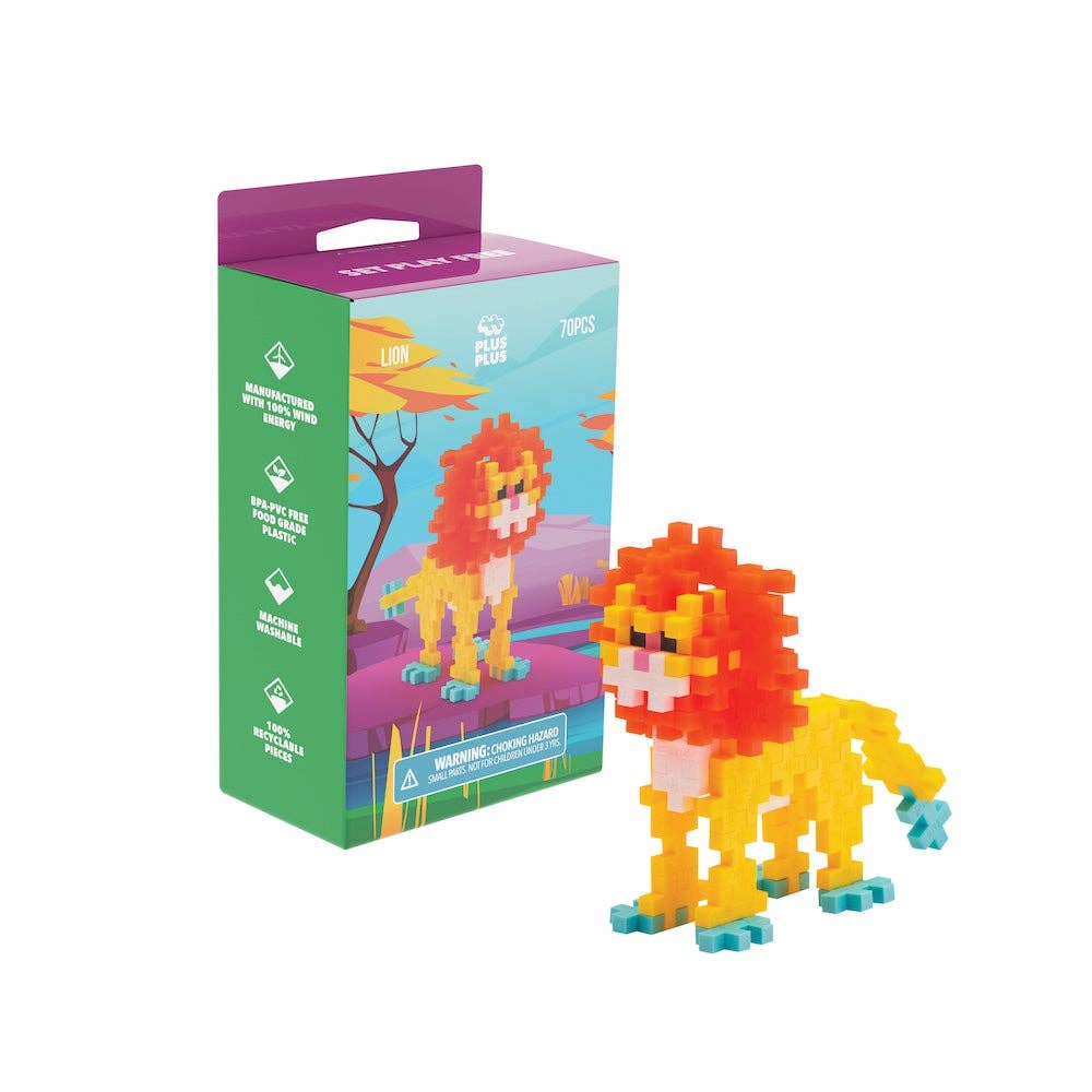 Plus-Plus USA - Wholesale Build-a-Toy - Kids - Box - Lion