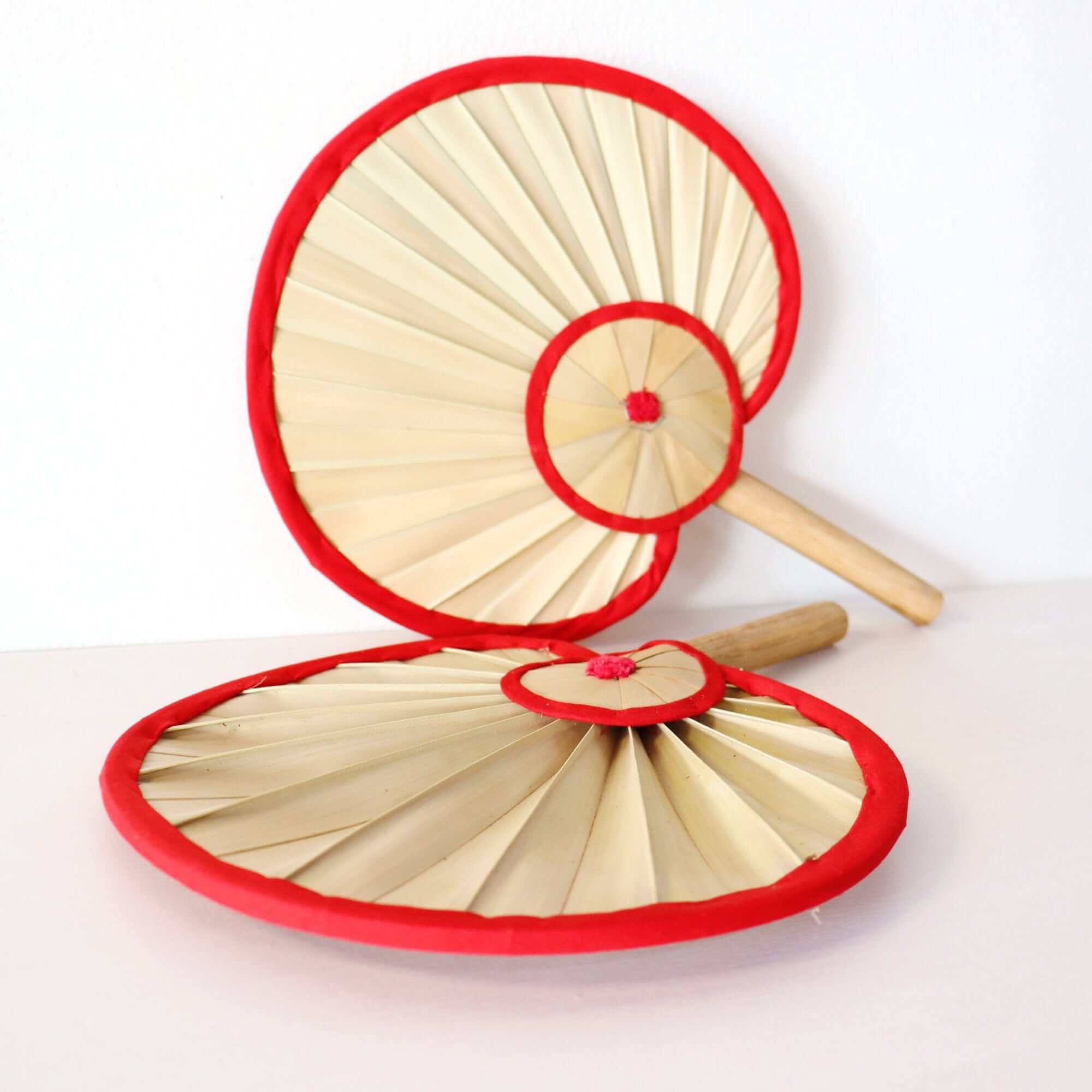 Thaihomeshop – wholesale Handheld folding fan – BEN YA -  Palm Leaf Hand Fan6