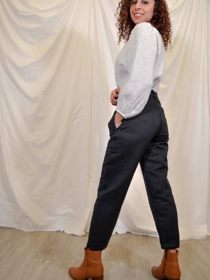 The Maker Collection – wholesale Byxor - Dam – Hampa Byxor i svart