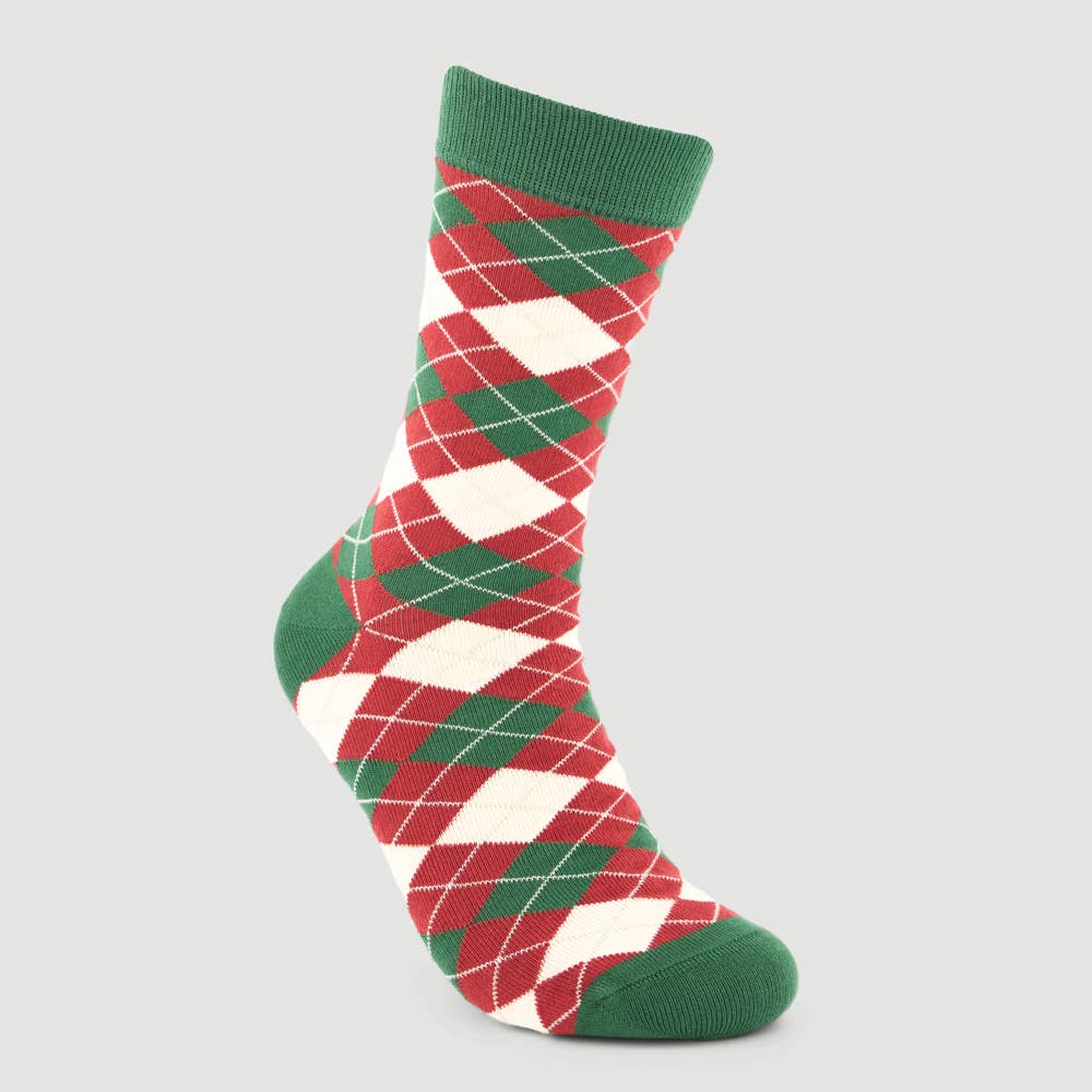 Veraluna Sustainable Clothing - Wholesale Socks - Unisex - Organic Cotton Socks Diamantes Rojos Fair Trade  0