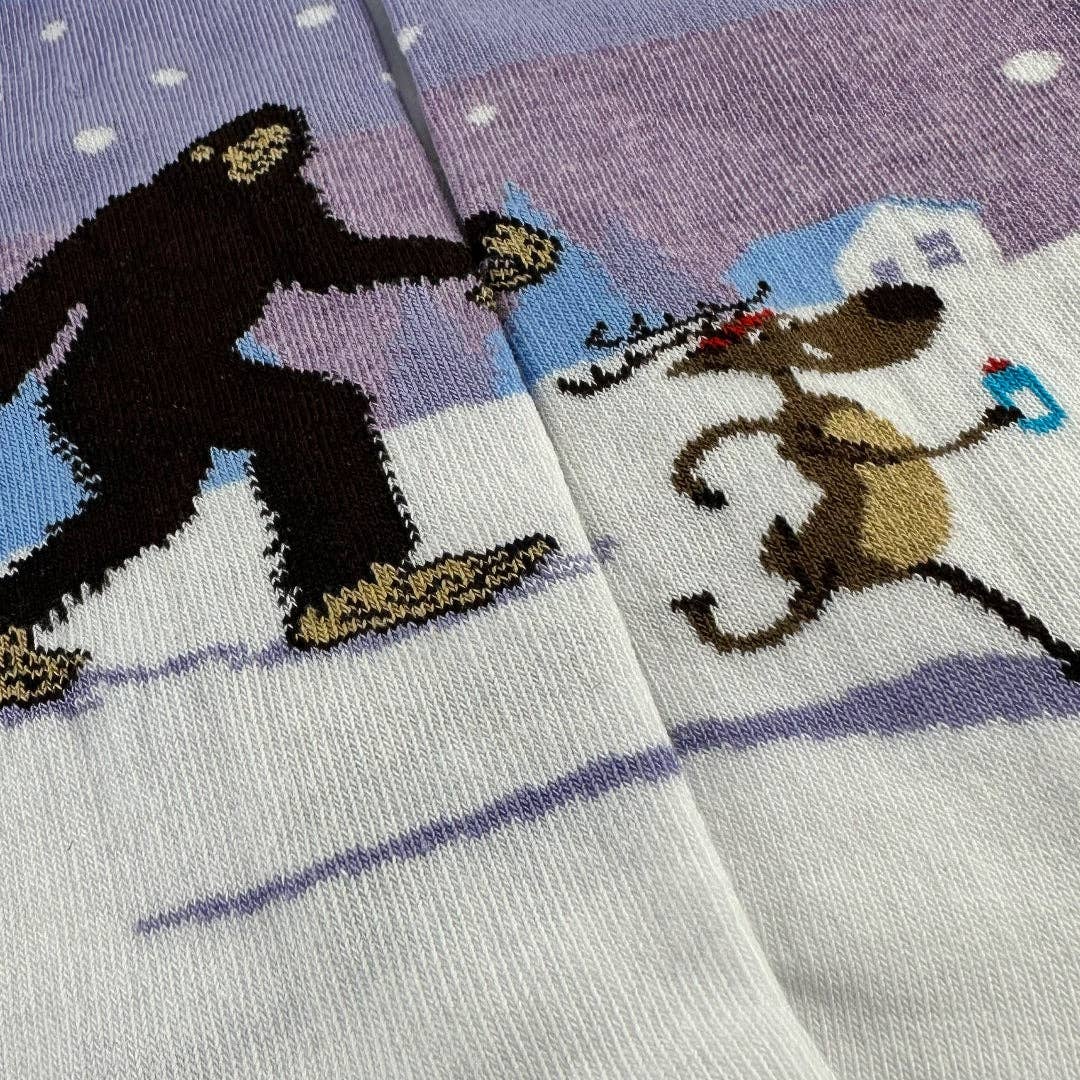 Sock Panda - Wholesale Socks - Unisex - Bigfoot with Reindeer and Penguin Socks from the Sock Panda (Adult Large - Men's Shoe Sizes 8-12)2