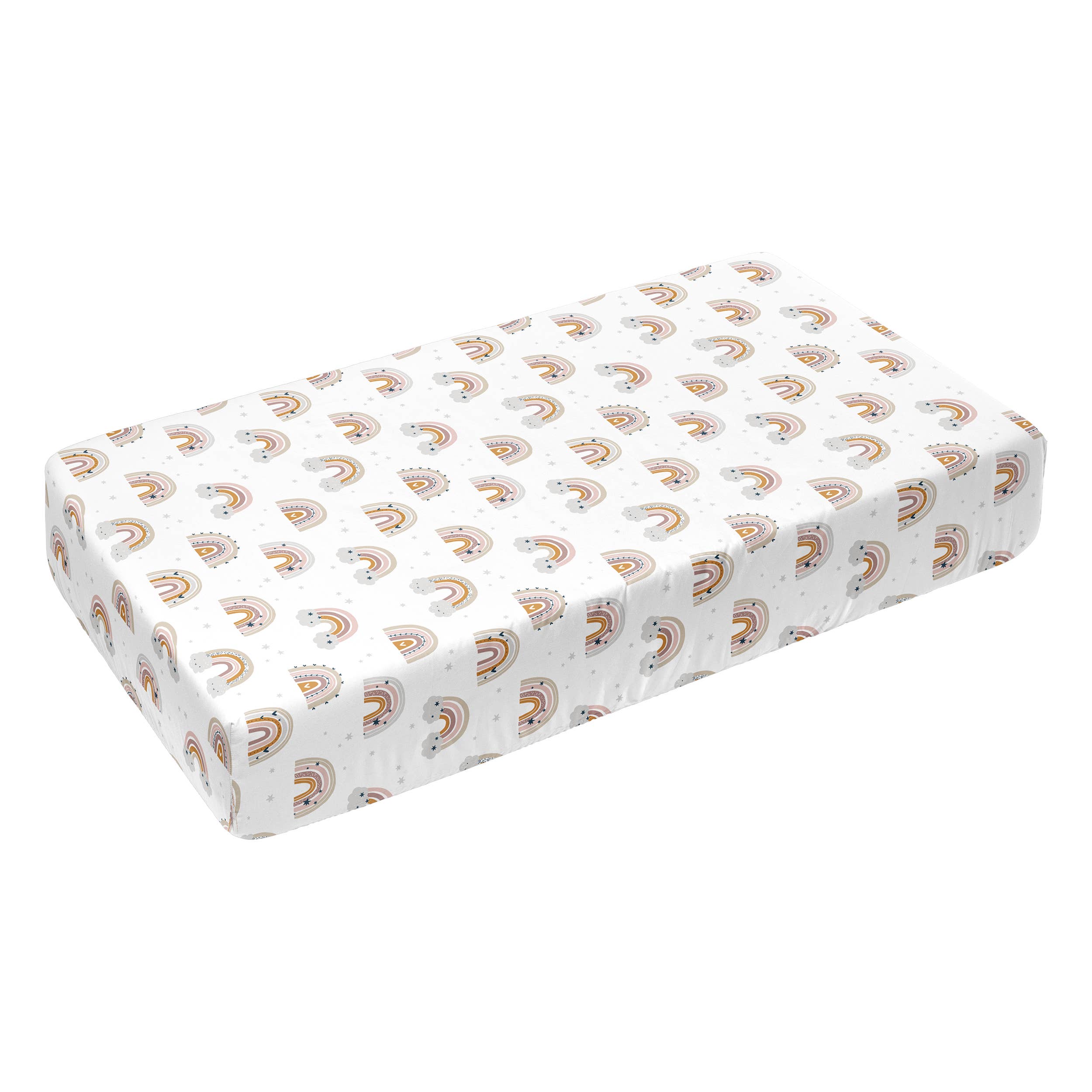 JLIKA - Wholesale Cot/Crib Sheets - Crib Sheets 100% Cotton Rainbows1