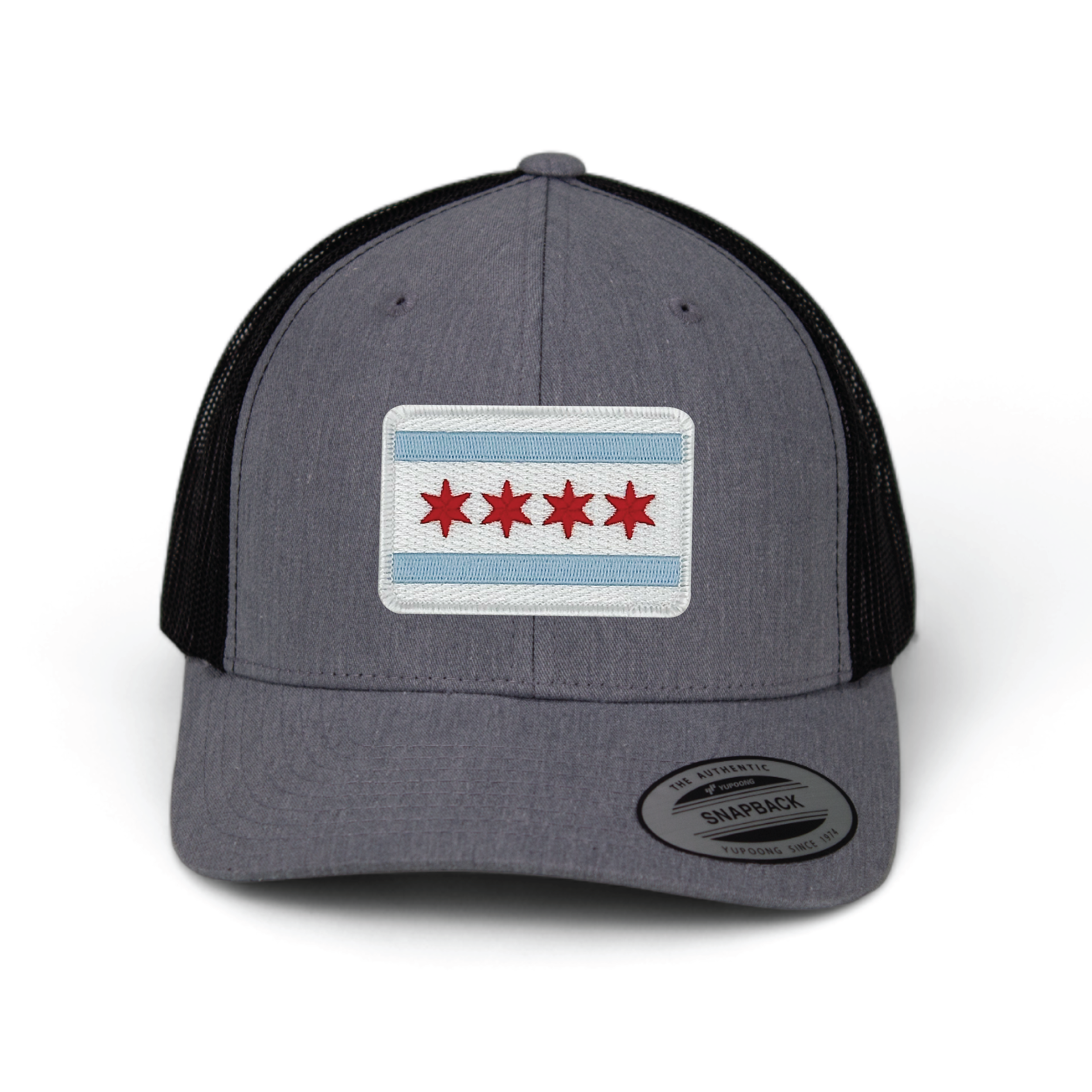Cotton Mule - Wholesale Trucker Hat - Unisex - Chicago Flag Patch Trucker Hat7