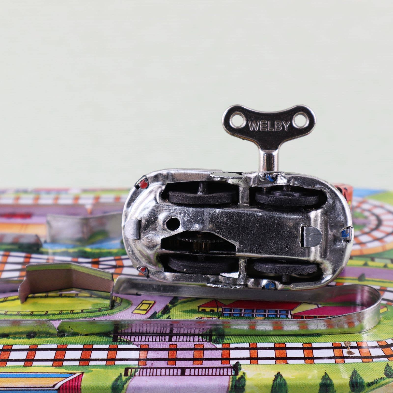 Tribal Trade GmbH - Wholesale Toy Set - Kids - Tin toy playtrack modern train set with locomotive sheet9