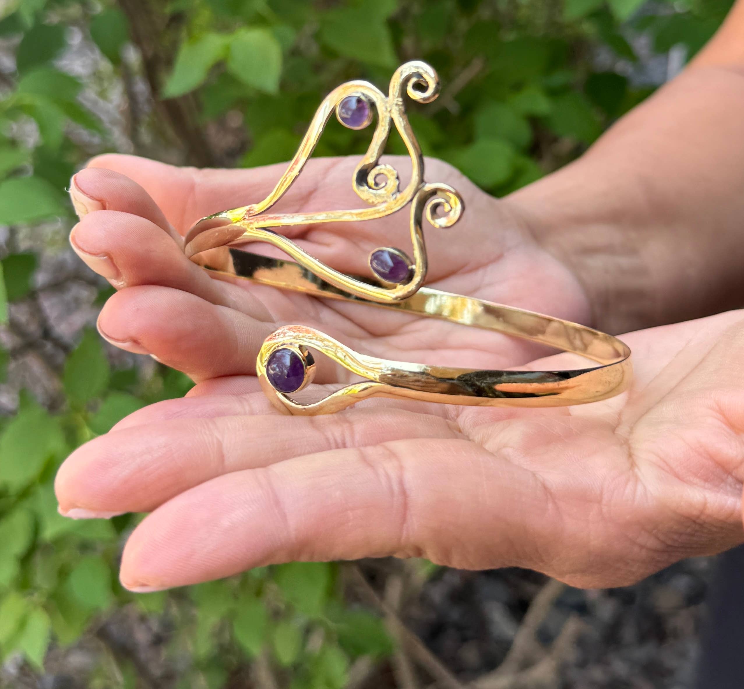 Lungta Imports - Wholesale Cuff Bracelet - Handcrafted Arm Cuff Bracelet Armlet Armband With Stones 0