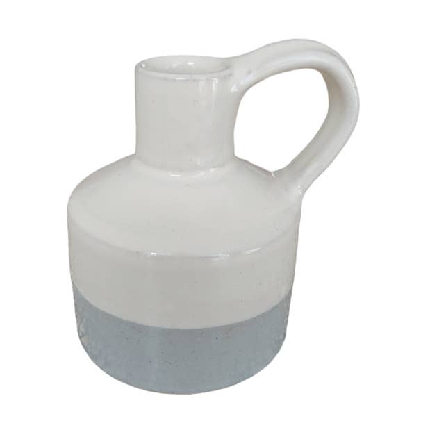 Vase Ear S Grau/weiß 200-060 für den Großhandel von ANNA NERA