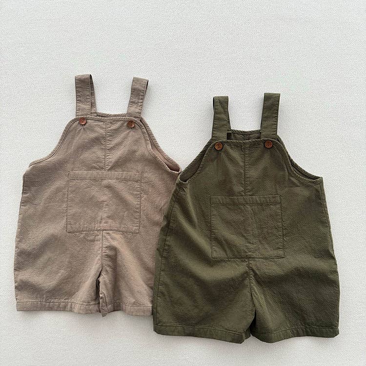 MyKids-USA® – wholesale Overalls – Kids – Arrival Summer Baby Kids Solid Color Cotton Overalls5