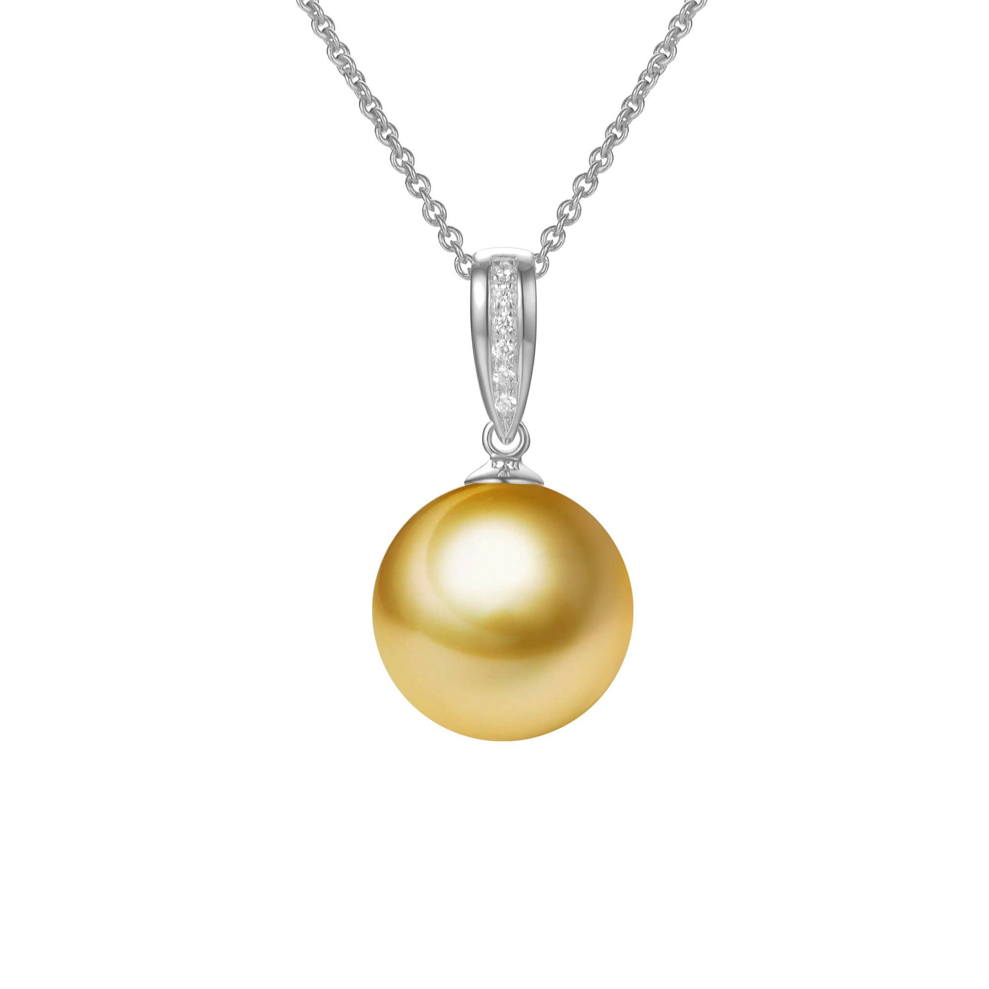 Timeless Pearl - Wholesale Pendant/Charm Necklace - G18k Classic Diamonds Pearl Pendant9