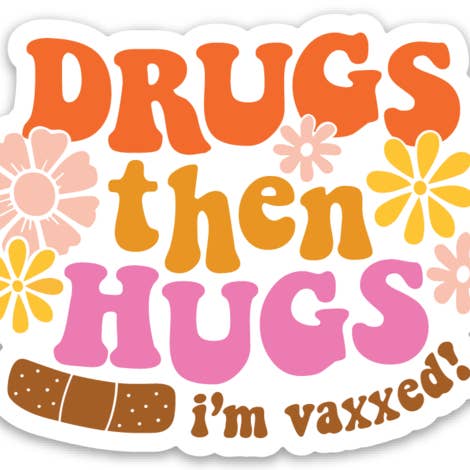 DRUGS THEN HUGS | STICKER for wholesale by Love & Lion