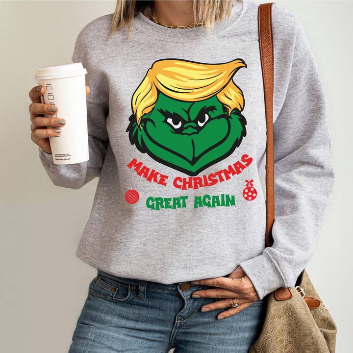 CVH DREAMY LTD - Wholesale Shirt - Unisex - Trump Make Christmas Great Again Sweater, Xmas Trump Shirt