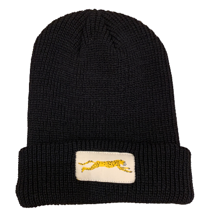 Animal Instincts - Wholesale Beanie - Unisex - Black Cheetah Lightweight Beanie0