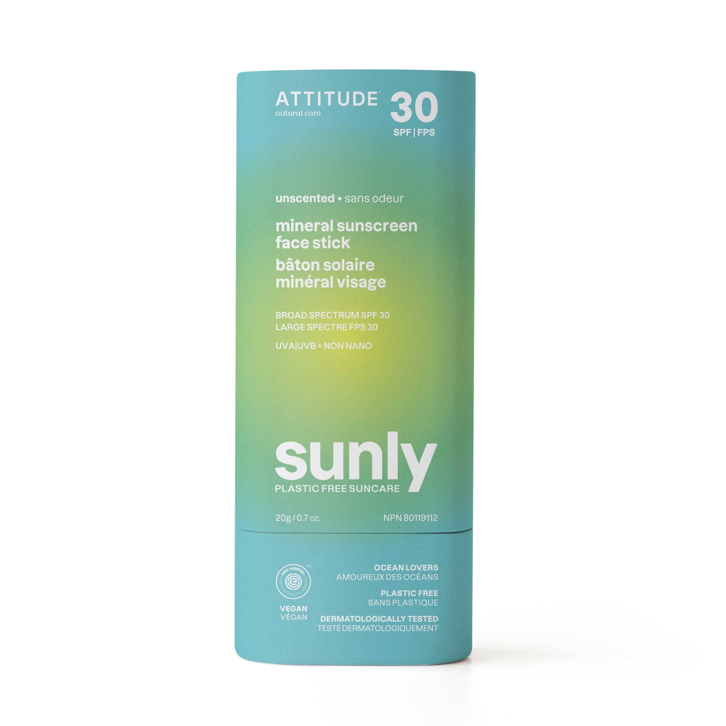 ATTITUDE - Wholesale Sunscreen - Sunly - Sunscreen - Unscented - 30 SPF - 20 g