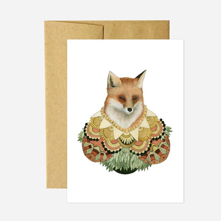 Card -Fox - Collector for wholesale by Polanshek of the Hills