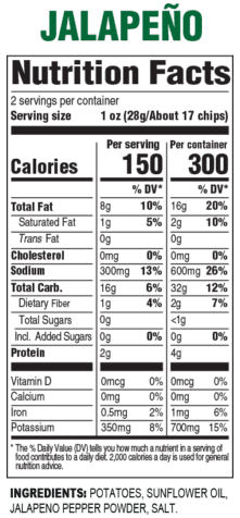 Hal's New York - Wholesale Chips - Hals NY Jalapeno Chips, 2 oz1