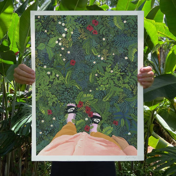 Some Velvet Morning - Art Print for wholesale by ohkii studio