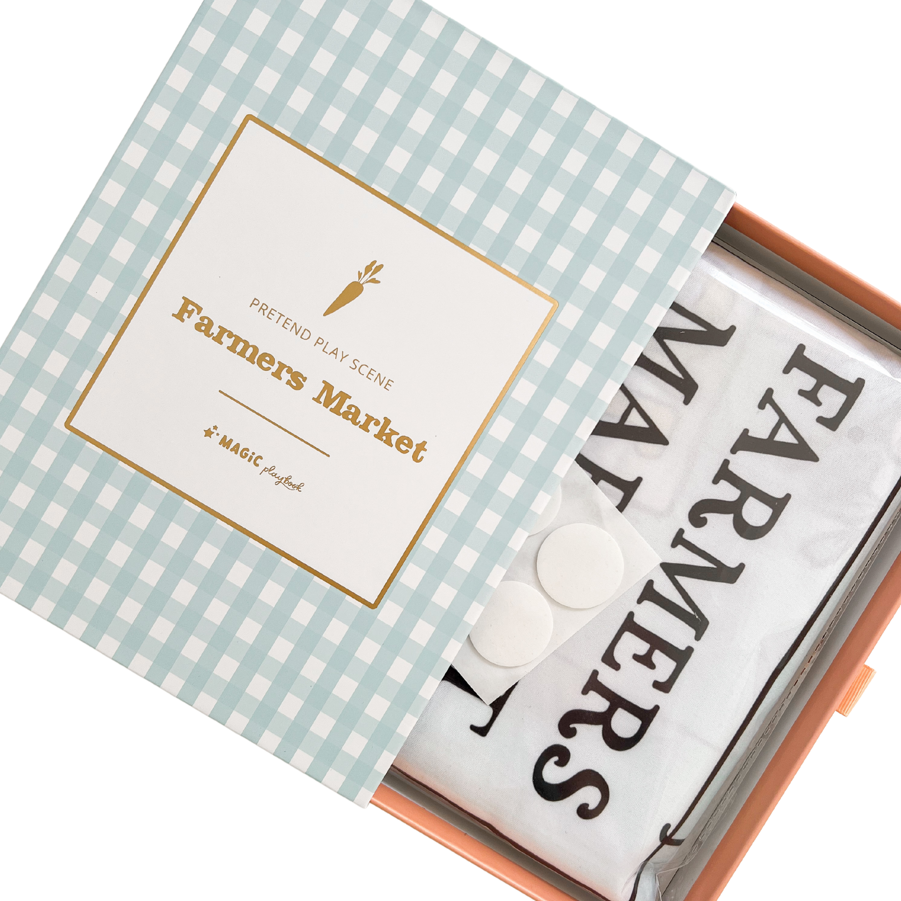 MagicPlaybook - Wholesale Toy Set - Kids - Farmer's Market Fabric Play Scene Imaginative Role-Play Toy4