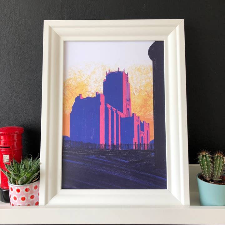 Liverpool Anglican Cathedral Print for wholesale by Mockup Goods Co.