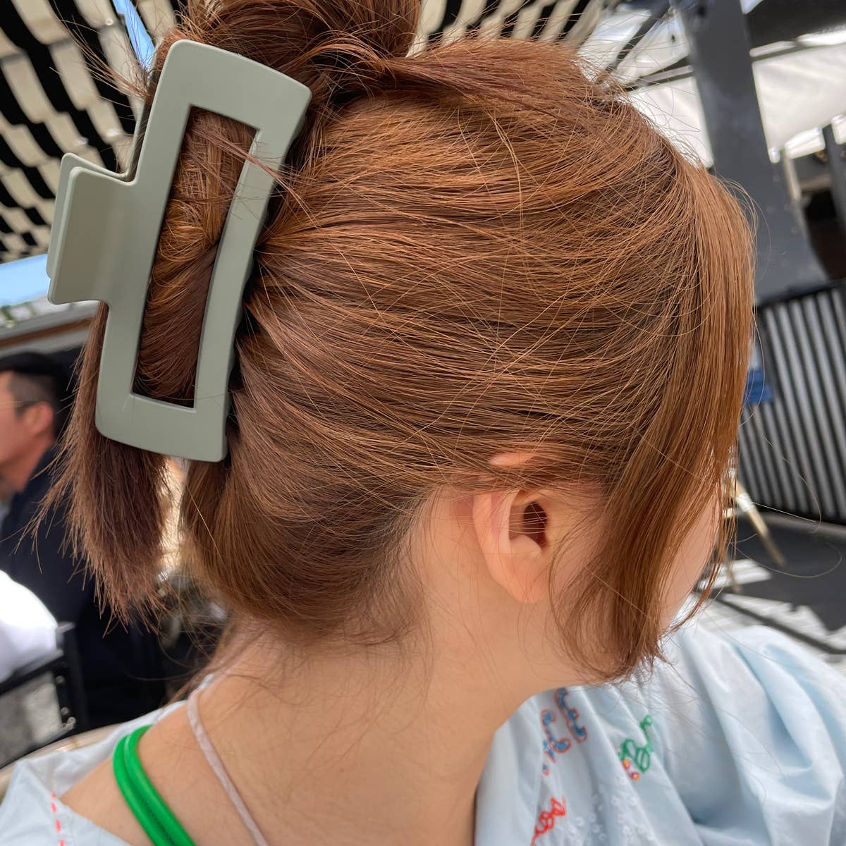 Tiepology - Wholesale Hair Clip - Women's - Jumbo Size 5 Inch Solid Long Square  Hair Clip4