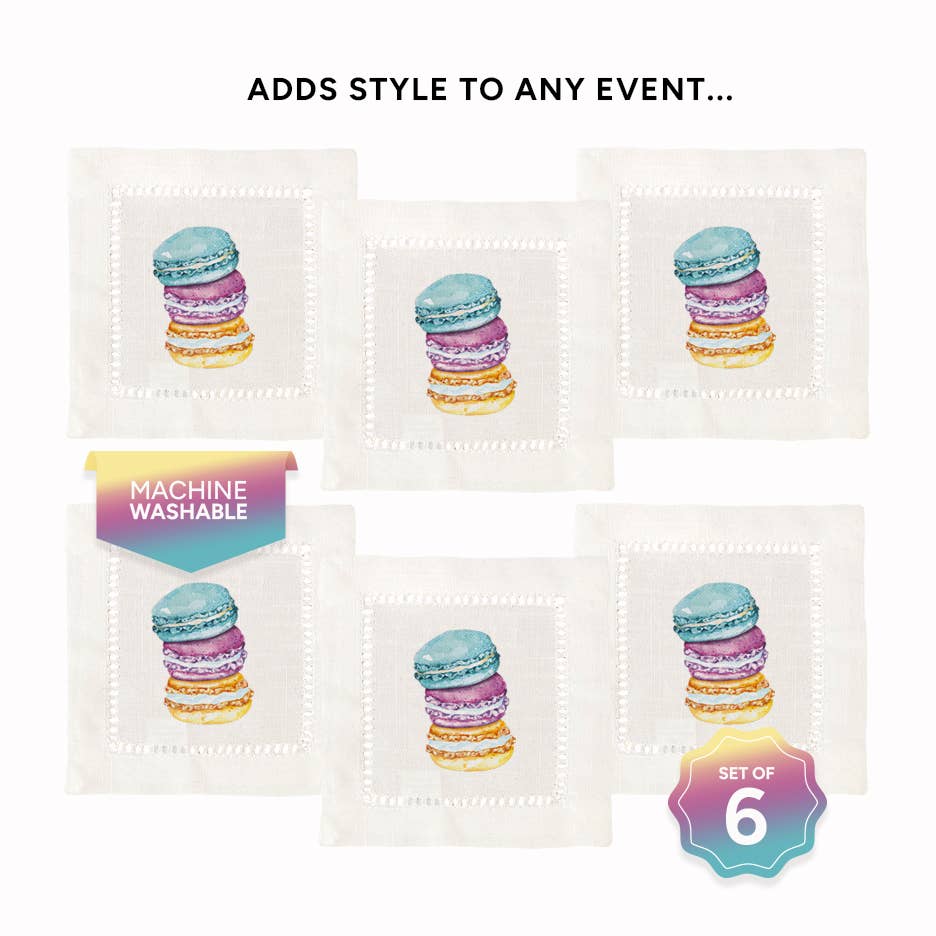 Jolitee – Großhandel Papier- & Stoffserviette – Hohlsaum-Servietten Macaron7