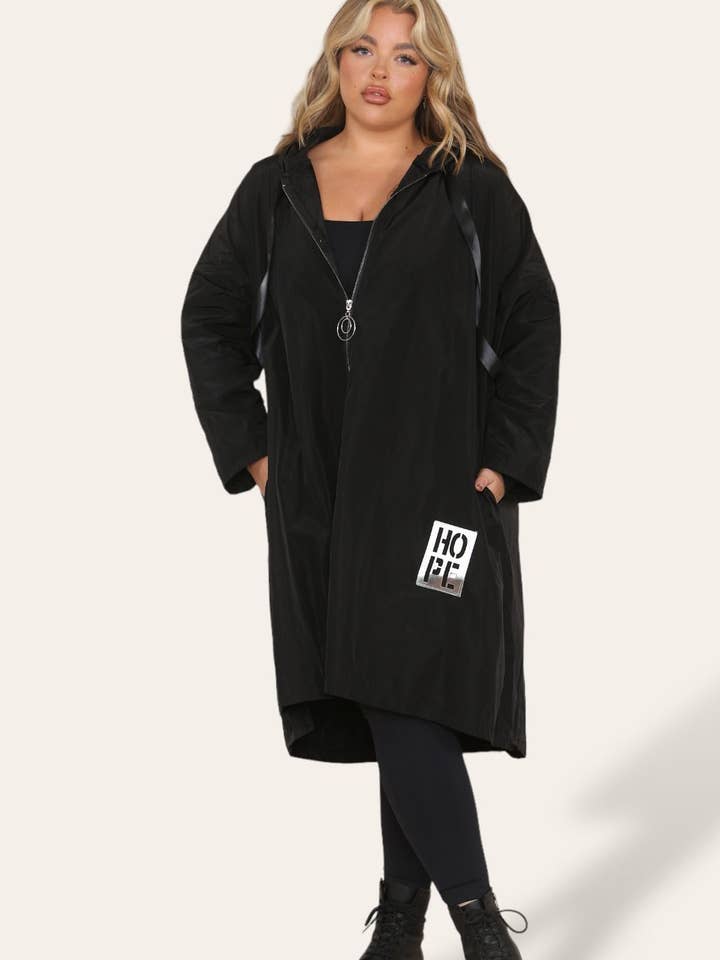 Miss Bold - Wholesale Raincoat - Women's - Oversized Hooded Rain Mac4