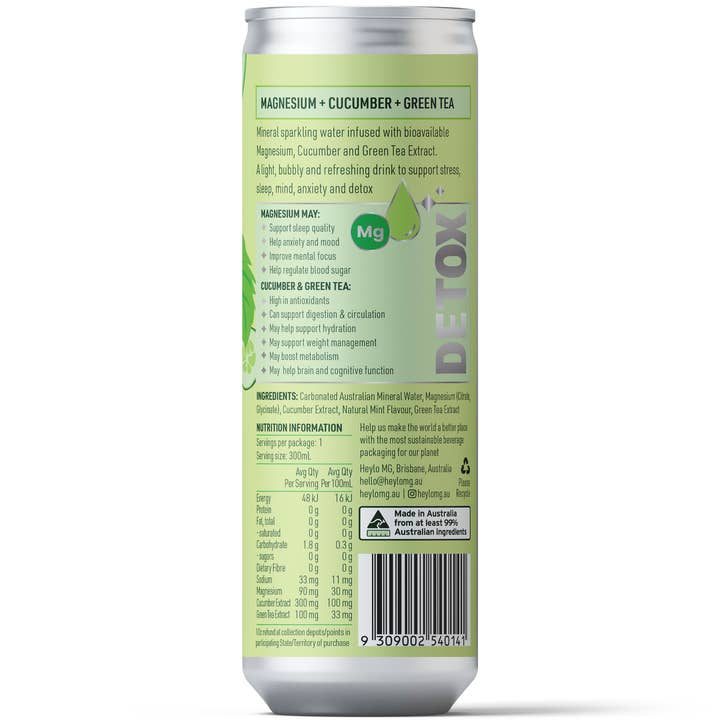 Heylo - Wholesale Sparkling water - Magnesium Sparkling Water - Detox - Cumcumber and Mint1