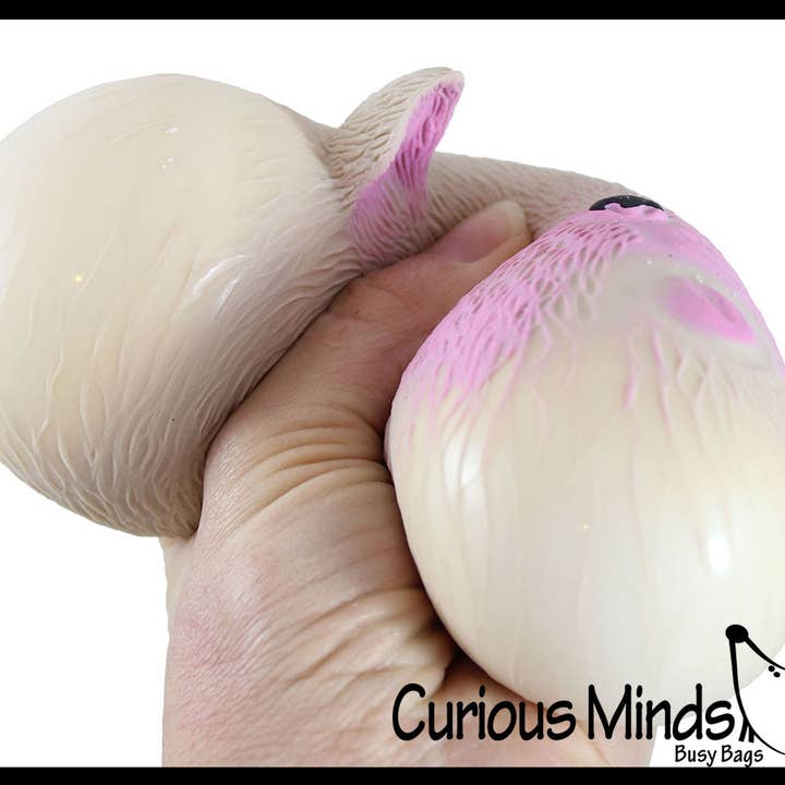 Curious Minds Toys - Wholesale Squishy Toy - Kids & Baby - 1 Cute Dog Soft Fluff Doh - Filled Squeeze Stress Balls  -
