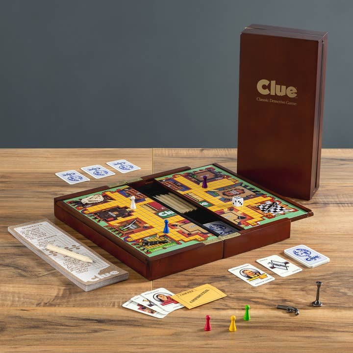 WS Game Company - Wholesale Board Game - Clue Deluxe Travel Edition