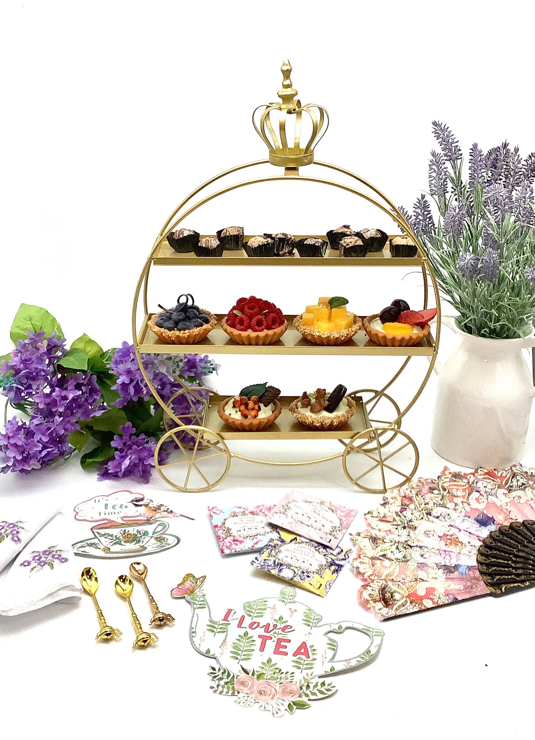 All Little Cute Things - Wholesale Cake stand - Royal Carriage Dessert Display Platter for Tea House